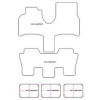 Tappetini per Fiat Ulysse 5 posti 1994-11.2010 MTM