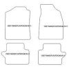 Tappetini per Ford Ranger Super cab 03.2005-2011 MTM