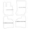 Tappetini per Mercedes Classe S (W221) 07.2005-06.2013 MTM