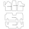 Tappetini per Mercedes Vito autobus 08.2003-2014 MTM