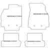 Tappetini per Renault Megane II cabrio / coupe 2002-10.2008 MTM