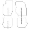 Tappetini per Toyota RAV4 II (XA20) 3 porte 2000-01.2006 MTM