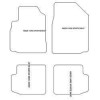Tappetini per Toyota Yaris I 3 porte 1999-2005 MTM