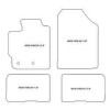 Tappetini per Toyota Yaris II 10.2005-2011 MTM