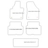 Tappetini per Volkswagen Touran (1T) 7 posti 03.2003-2015 MTM