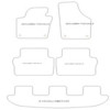 Tappetini per Seat Alhambra II 7 posti 09.2010-03.2022 MTM