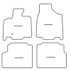 Tappetini per Chrysler Grand Voyager IV STOW'N GO 2001-2007 MTM