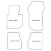 Tappetini velluto per BMW Serie 3 (E36) Cabrio 1991-1998 MTM