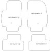 Tappetini velluto per Chevrolet Orlando 2011-2014 MTM