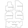 Tappetini velluto per Hyundai Santa Fe II (CRD) 7 posti 06.2010-10.2012 MTM