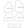 Tappetini velluto per Hyundai Santa Fe III (DM) 7 posti 2012-2019 MTM