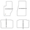 Tappetini velluto per Jeep Commander (XK) 2006-2010 MTM