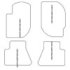 Tappetini velluto per Land Rover Freelander I 1997-2006 MTM