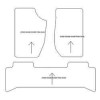 Tappetini velluto per Land Rover Range Rover (P38A) 11.1994-02.2002 MTM