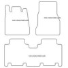 Tappetini velluto per Mercedes Classe A (W168) lunga 1998-08.2004 MTM