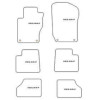 Tappetini velluto per Mercedes Classe GL (X164) 02.2006-2012 MTM