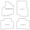 Tappetini velluto per Mitsubishi Grandis 5 posti 2004-2011 MTM