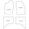 Tappetini velluto per Mitsubishi L200 4 porte 1998-2006 MTM