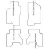 Tappetini velluto per Nissan Pathfinder (R51) 2005-07.2010 MTM