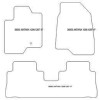 Tappetini velluto per Opel Antara 12.2006-12.2007 MTM