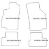 Tappetini velluto per Opel Astra F Cabrio 1992-1998 MTM
