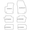 Tappetini velluto per Opel Zafira B 7 posti 05.2005-12.2011 MTM