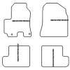 Tappetini velluto per Toyota RAV4 II (XA20) (fendinebbia tondi) 5 porte 2000-01.2006 MTM