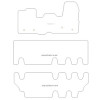 Tappetini velluto per Ford Custom bus (cambio manuale) 2013-2023 MTM