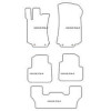 Tappetini velluto per Mercedes Classe R (W251) 7 posti 2005-2013 MTM