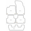 Tappetini velluto per Audi Q7 (4M) 7 posti 06.2015-10.2019 MTM