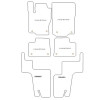 Tappetini velluto per Mercedes GLS (X166) 7 posti 2016-2019 MTM