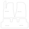Tappetini velluto per Tesla Model 3 (Long range) 09.2020- MTM