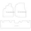 Tappetini velluto per Toyota Land Cruiser 80 1989-1997 MTM