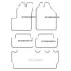 Tappetini personalizzati per Ford Connect Tourneo 7 posti 03.2004-2013 MTM