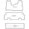 Tappetini personalizzati per Ford Transit 9 posti 2007-2013 MTM