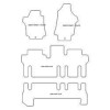 Tappetini personalizzati per Hyundai H1 9 posti 07.2008- MTM
