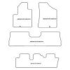 Tappetini personalizzati per Hyundai Santa Fe II (CM) 7 posti 04.2006-05.2010 MTM