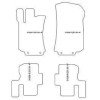 Tappetini personalizzati per Mercedes Classe R (W251) 2005-2013 MTM
