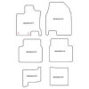 Tappetini personalizzati per Nissan Qashqai +2 10.2008-2014 MTM