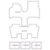 Tappetini personalizzati per Peugeot 807 5 posti 2002-06.2014 MTM