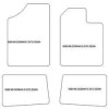 Tappetini personalizzati per Renault Clio II 1998-08.2005 MTM