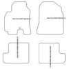 Tappetini personalizzati per Toyota RAV4 II (XA20) (fendinebbia rettangolari) 5 porte 2000-01.2006 MTM