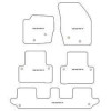 Tappetini personalizzati per Volvo XC90 I 7 posti 2002-2015 MTM