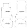 Tappetini personalizzati per Mercedes Classe E (W124) 1985-1995 MTM