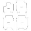 Tappetini personalizzati per Honda Jazz III 09.2015-05.2020 MTM