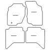 Tappetini personalizzati per Toyota Hilux KUN26 4 porte 2006-2011 MTM
