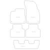 Tappetini personalizzati per Audi Q7 (4M) 7 posti 10.2019- MTM