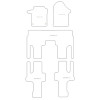 Tappetini personalizzati per Mercedes V-Class (W447) / EQV 300 (electric) bus 10.2014- MTM