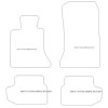 Tappetini personalizzati per BMW Serie 5 (F11) Touring 2013-2017 MTM