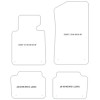 Tappetini personalizzati per BMW Serie 3 (E46) Coupe 1998-08.2005 MTM